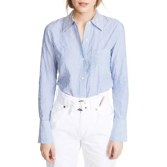 Theory Slim Buttondown Sz S EUC - Picture 2 of 6